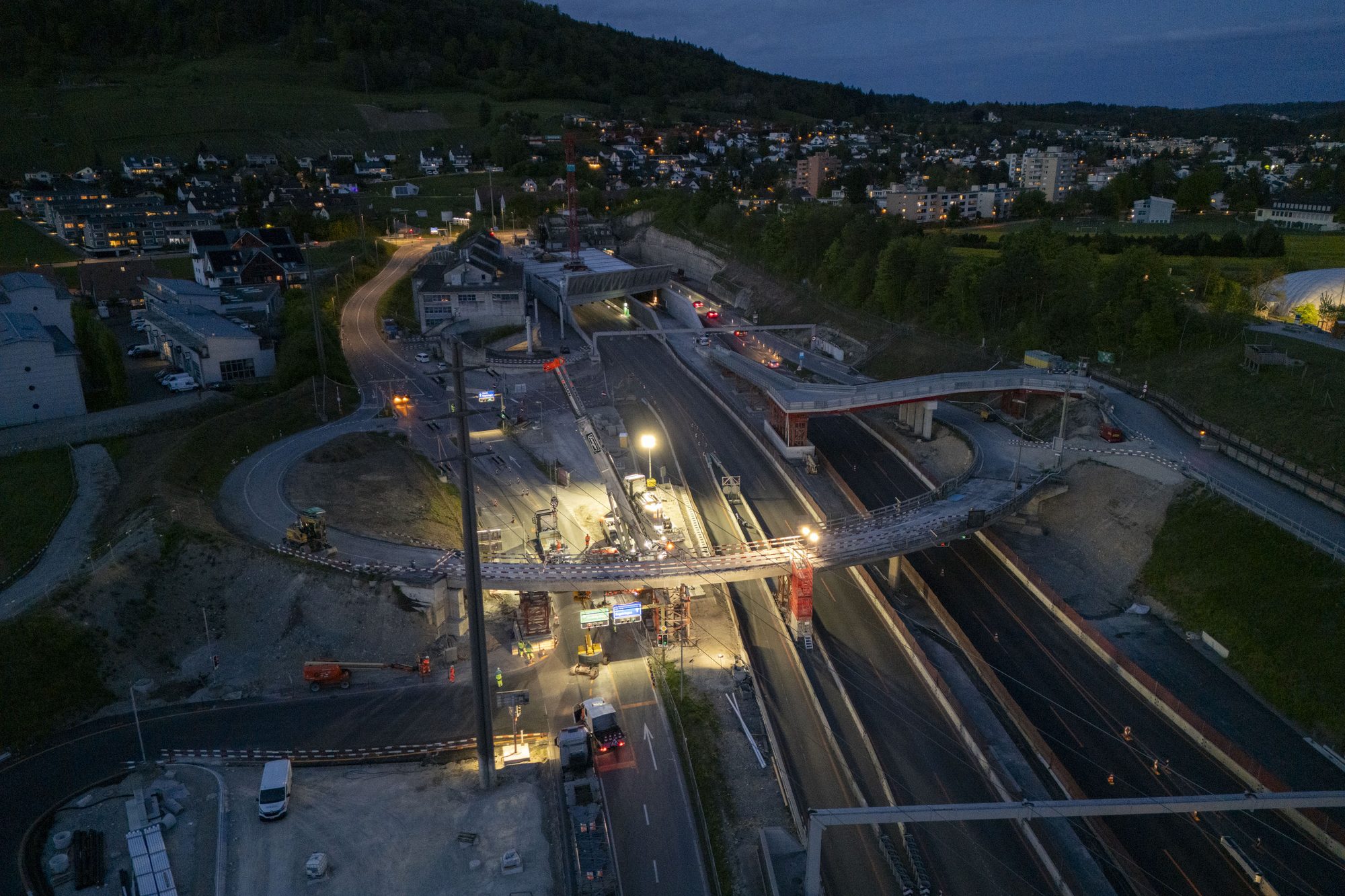 Brückenrückbau Gubrist